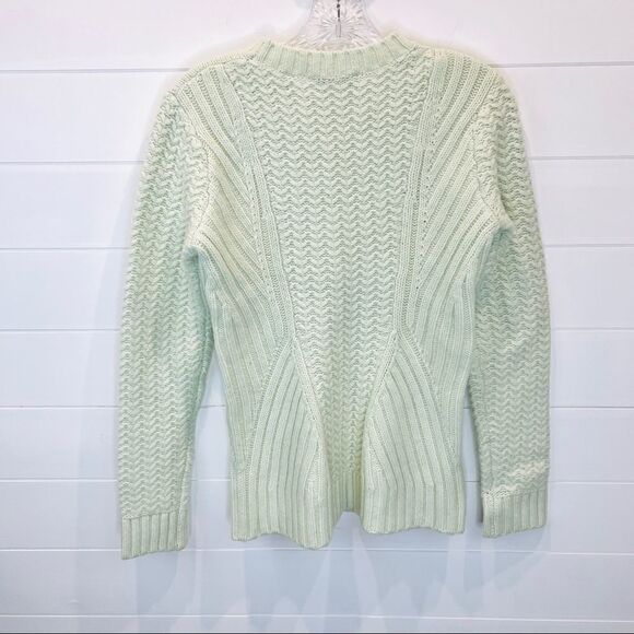Ted Baker London Mint Light Green Lambswool Crew Neck Knit Sweater 2 (6) - Picture 4 of 7
